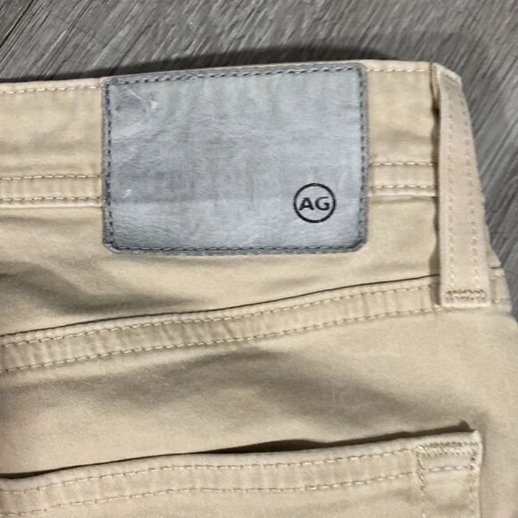 AG Adriano Goldschmied Slim Straight Khaki 5 Pkt Style Canvas Pants size 30 - Picture 8 of 12